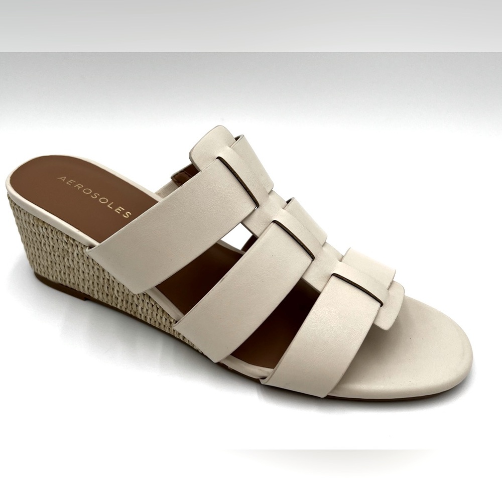 👡 New Aerosoles Wilma Wedge Sandal (Eggnog)